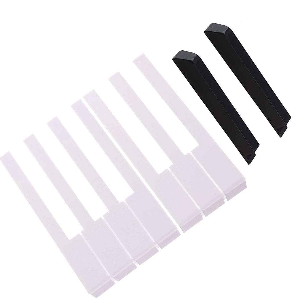 TUOREN Piano Keytops Replacement 88 Key Piano Keys Top Plastic Piano Keys Complete Set Black and White Piano Key Repair Kit 4