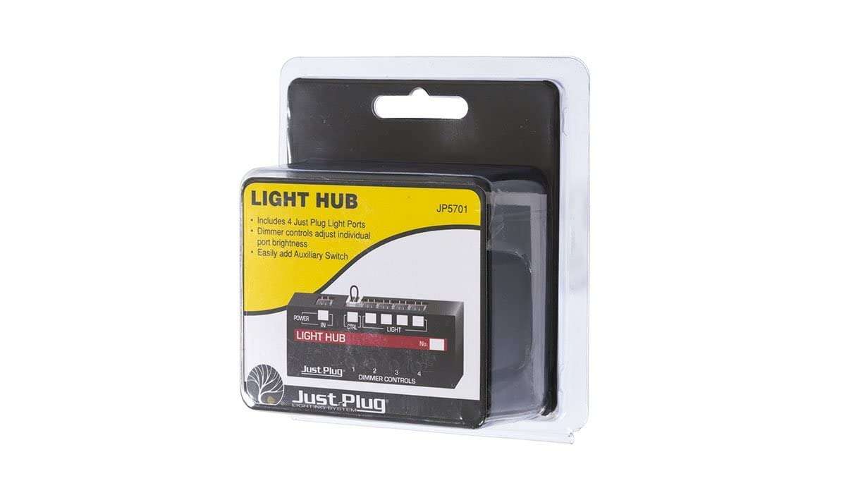 Woodland Scenics Just Plug: Light Hub w/Dimmer Controls for 4 LED Lights 3