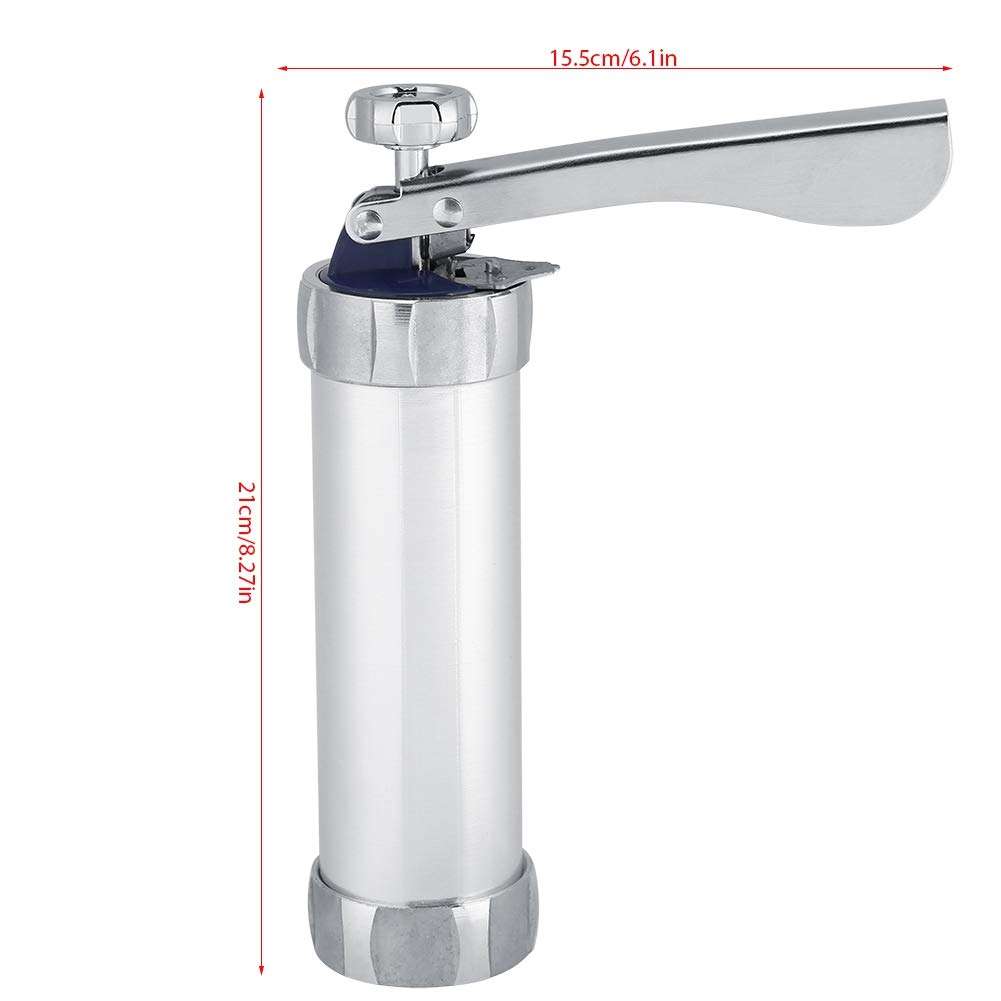 Cookie Press Gun Kit, Cookie Biscuit Machine with 20 Decorative Stencil Discs and 4 Icing Tips Making Cake DIY Baking Decorating Tools for Home Kitchen 2