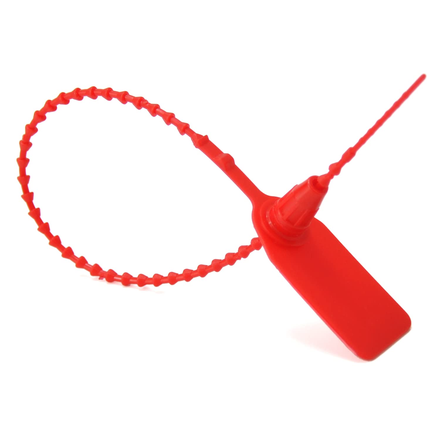 LeadSeals 500PCS Red Plastic Tamper Seals, Numberd Zip Ties for Fire Extinguisher Pull Tite Security Seals Tags Disposable Tamper Evident Self-Locking Seal Tags 250mm Length 5