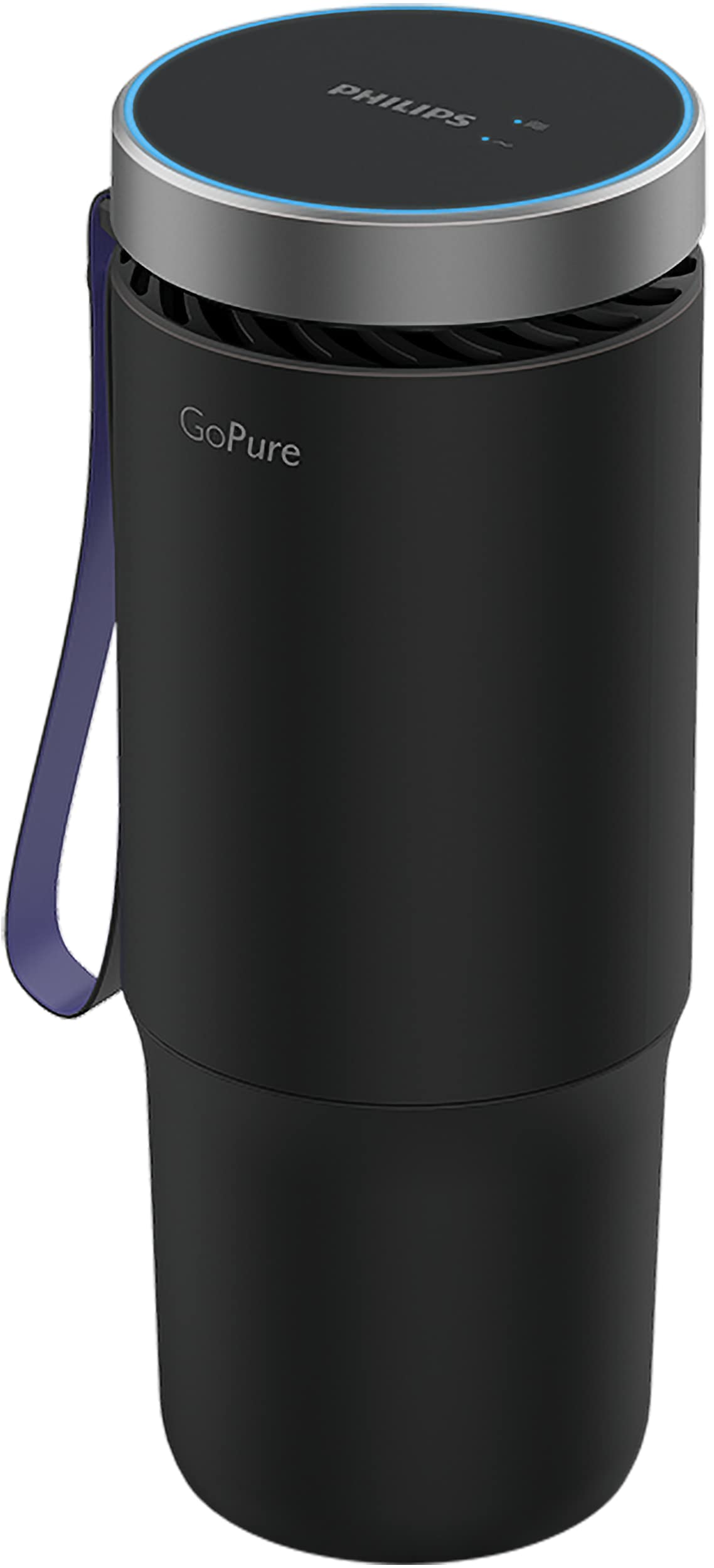 Philips GoPure GP5611 Cup Holder Car Air Purifier with UV Filtration and HESAMax Technology 1