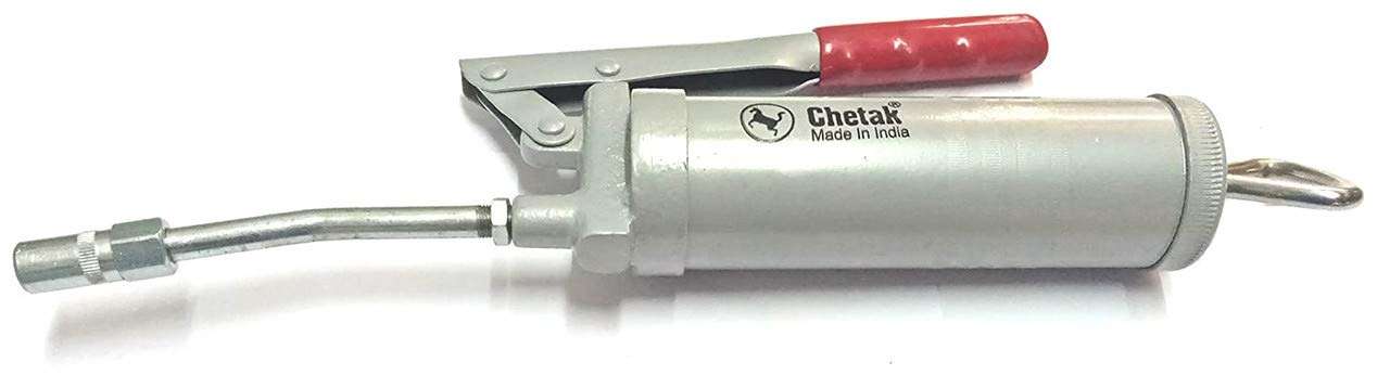 SEMAPHORE Grease Steel Gun Lever Type(200 cc) Complete with Rigid Extension and Coupler for Lml Freedom