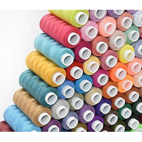 100 Color All Purpose Sewing Thread Polyester 250 Yards Per Spools for Hand Stitching, Embroidery, Machine, Quilting and Crafts 5