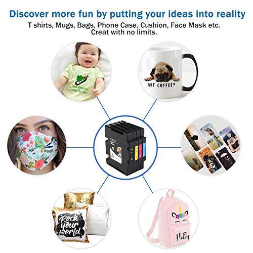 Xcinkjet Sublimation Ink Cartridge Compatible for Sawgrass Virtuoso SG500 SG1000 Printer NOt for 3.3 SPV Version(2 Black, 2 Cyan, 2 Magenta, 2 Yellow , 8-Pack) 5