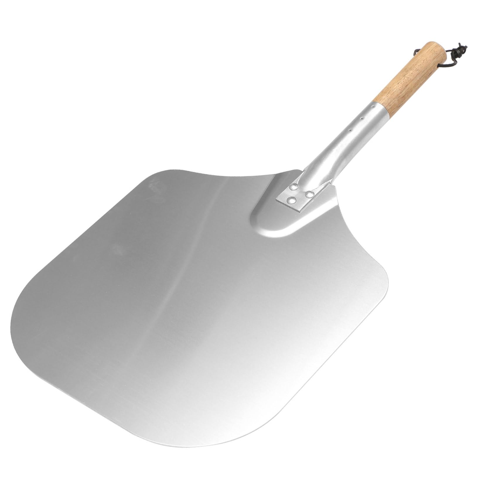 FELTECHELECTR 1pc Aluminum Pizza Spatula Pizza Lifter Maker Pizza Steel Round Pizza Peel Pizza Oven Table Pizza Peeler Sliding Pizza Peel Perforated Pizza Peel Griddle Pizza Oven Brush Pan Wood