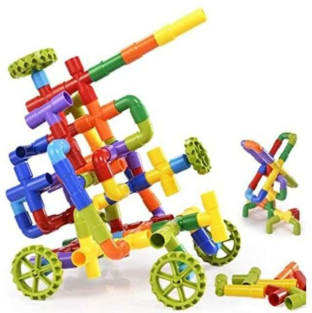 Pipe Puzzle Building Block Creative Educational Construction Toy for Kids 1