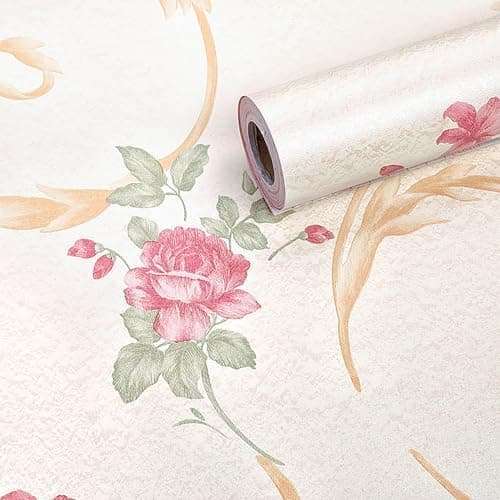 ROSASTELLA Self Adhesive Decorative Peel Stick Waterproof Wallpaper Wall Decor Removable Wall Paper for Living Room Hall Decoration PVC Vinyl DIY Contact Paper 45x304cm 1