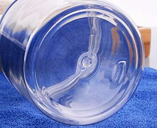 100G/3.3 Oz Jars PET Plastic Empty Cosmetic Containers Cases Cream Lotion Box Ointments Bottle Food Bottle Makeup Pot Jar Pack of 6Pcs 4