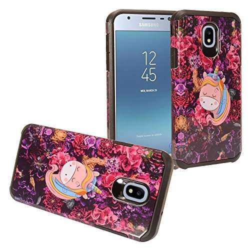 Z-GEN - Galaxy J3 2018 J3 Star/Achieve/Aura/Orbit, Sol3, Express Prime 3, Amp Prime 3, J3 V J3V 3rd Gen J337 - Hybrid Case for Samsung + Tempered Glass Screen Protector - CF1 Navy Blue 1