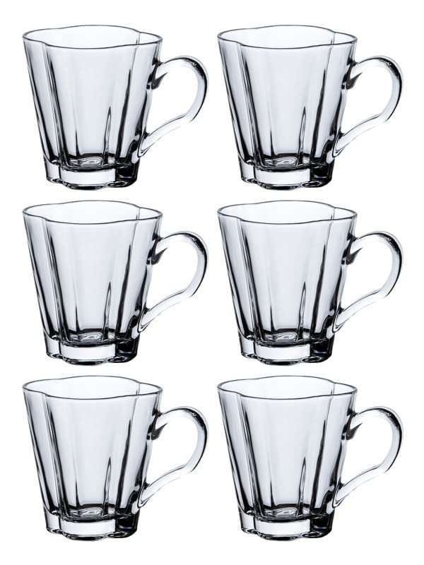 Goodhomes Glass Tea/Coffee Mugs Set of 6pcs 200ml YJZB-2409-4 3