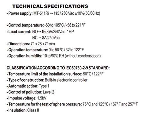 Digital Thermostat MT-511Ri - FULL GAUGE 3