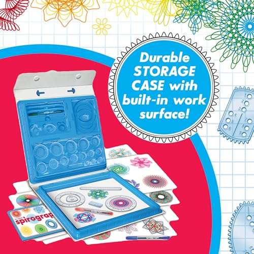 Spirograph — Deluxe Set — Spiral Art Drawing Kit — The Classic Way to Make Countless Amazing Designs — For Kids Ages 8+ 3