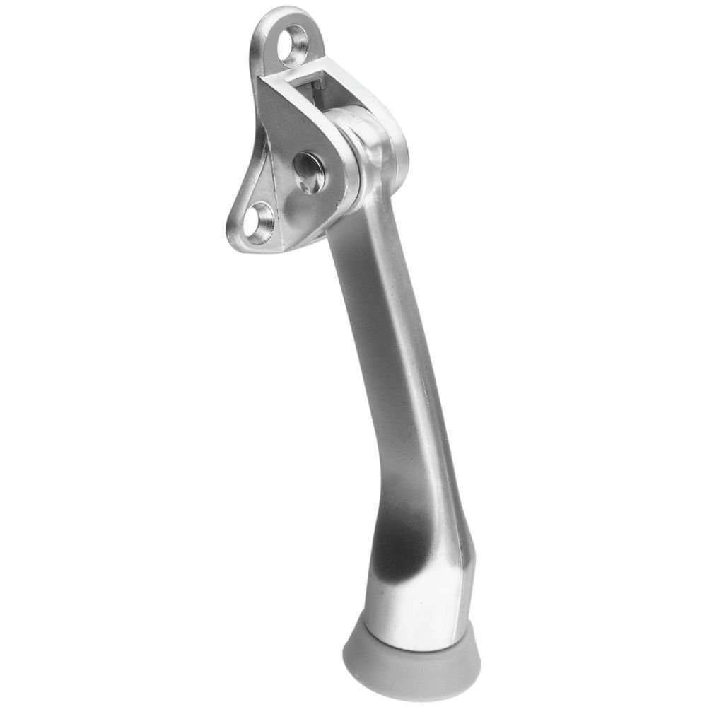 National Hardware N324-186 MPB238 Kickdown Door Stop in Satin Chrome