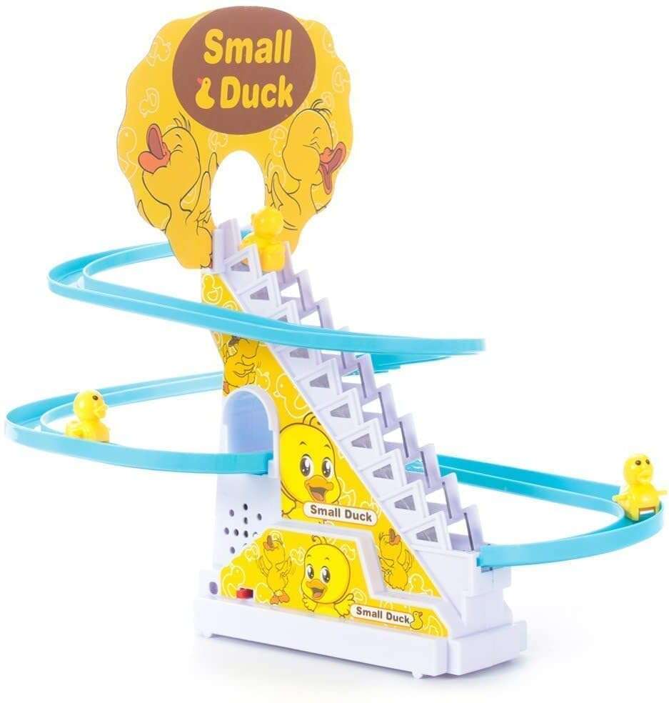 Lattice Duck Race, Automatic Stair Climbing Duck Race Track Set (Multicolor) 1