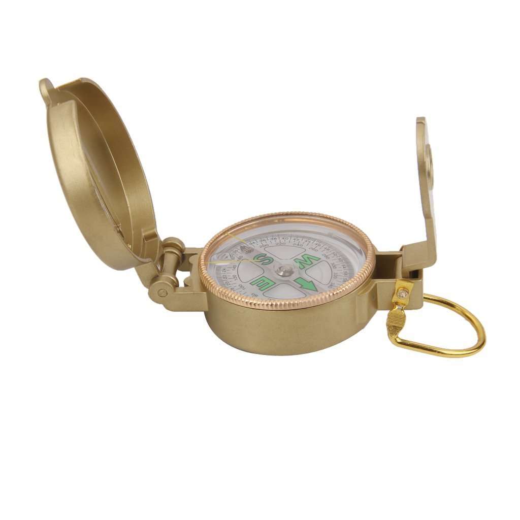 Military Engineer Directional Compass North Arrow Floating Dial Metal