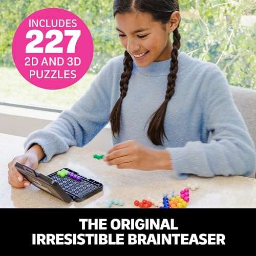 Educational Insights Kanoodle - Original 3D Brain Teaser Puzzle, Single Player Mind Challenge Toys, Handheld Travel Games, Challenging Logic Puzzles and Gifts for Kids, Teens & Adults Ages 7+ 3