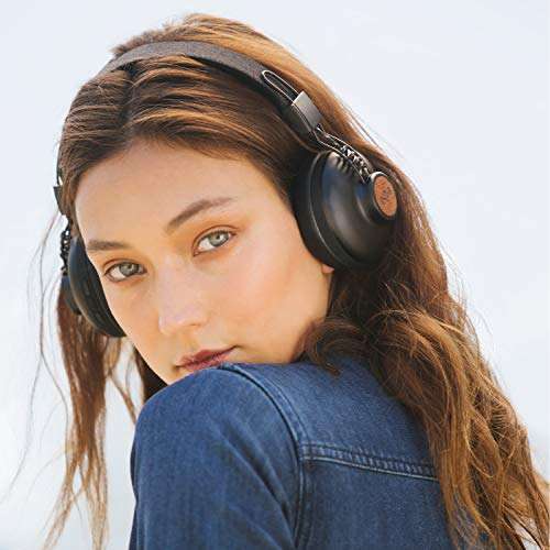 House of Marley Positive Vibration 2: Over-Ear Headphones with Microphone, Wireless Bluetooth Connectivity, and 10 Hours of Playtime (Black) 6