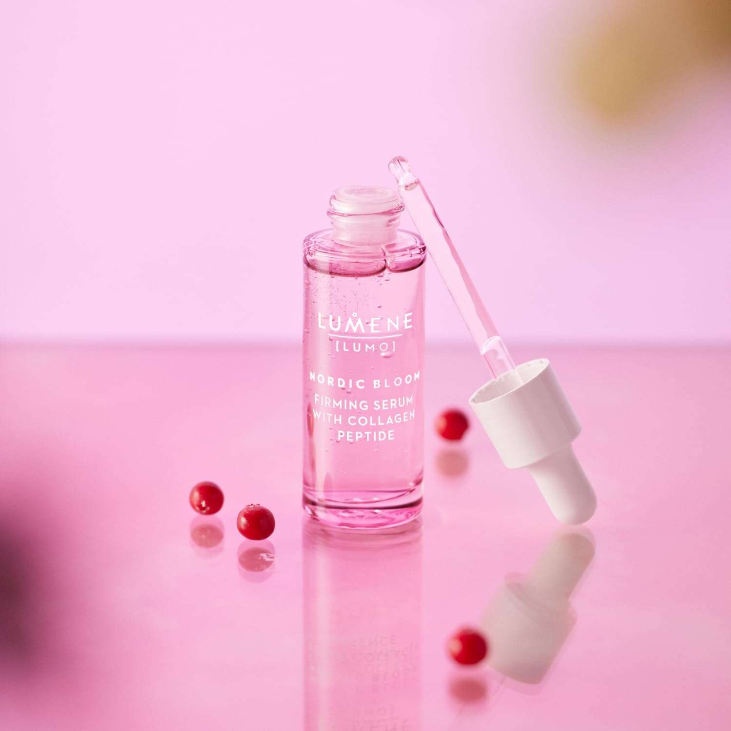 Lumene [Lumo] Vegan Collagen Face Serum - Firming Peptide Serum Formulated with Hyaluronic Acid for Smoother, Plump-Looking Skin - Helps to Reduce the Appearance of Fine Lines + Wrinkles (1 fl oz) 6