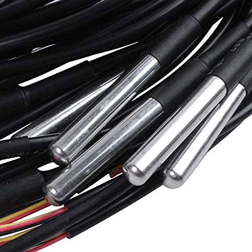 Gravo 20Pcs/Lot Waterproof DS18B20 Temperature Probe Temperature Sensor 18B20 4