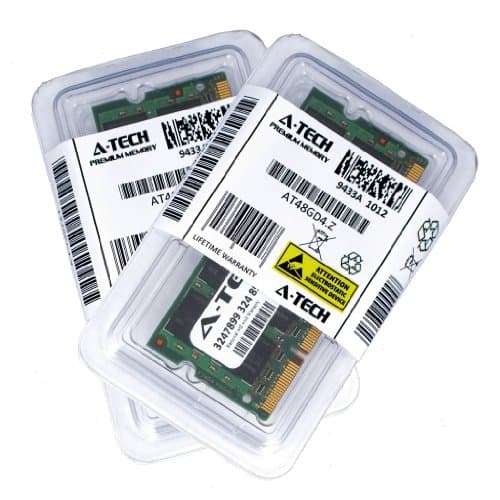 A-Tech 4GB KIT 2X 2GB for HP Compaq G60 Series G60-441US G60-442OM G60-443CL G60-443NR G60-445DX G60-447CL G60-453NR G60-458DX G60-468CA G60-519WM SO-DIMM DDR2 Non-ECC PC2-6400 800MHz RAM Memory