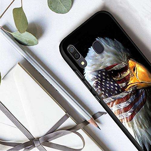 Galaxy A10E Case, Galaxy A20E Case, Scratch-Resistant and Shock-Resistant Soft Silicone TPU Bumper, Suitable for Samsung Galaxy A10E / A20E (2019), Eagle Merican Flag 4