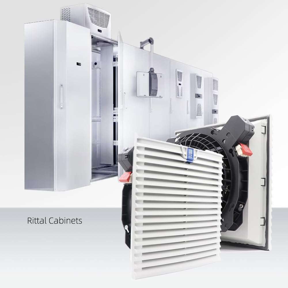 K2E200-AH20-05 eBm Papst 200mm AC Axial Fan K2E200AH2005 0.37A 230V 70W High Airflow Filter Unit Axial Cooling Fans, 2700 RPM Industrial Cooling Fan for Cabinet SK3243.100 5