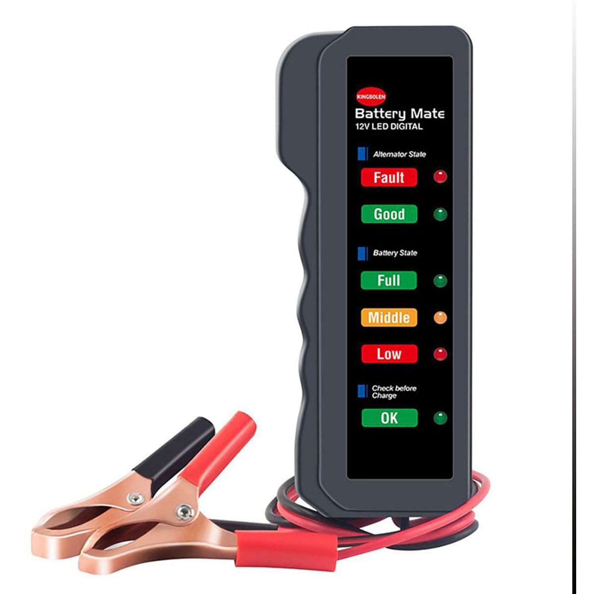 Huiying Angle 12V Car Battery Testers Automotive,Led Display Auto Battery Analyzer,Car Battery Tester for Most Cars 1