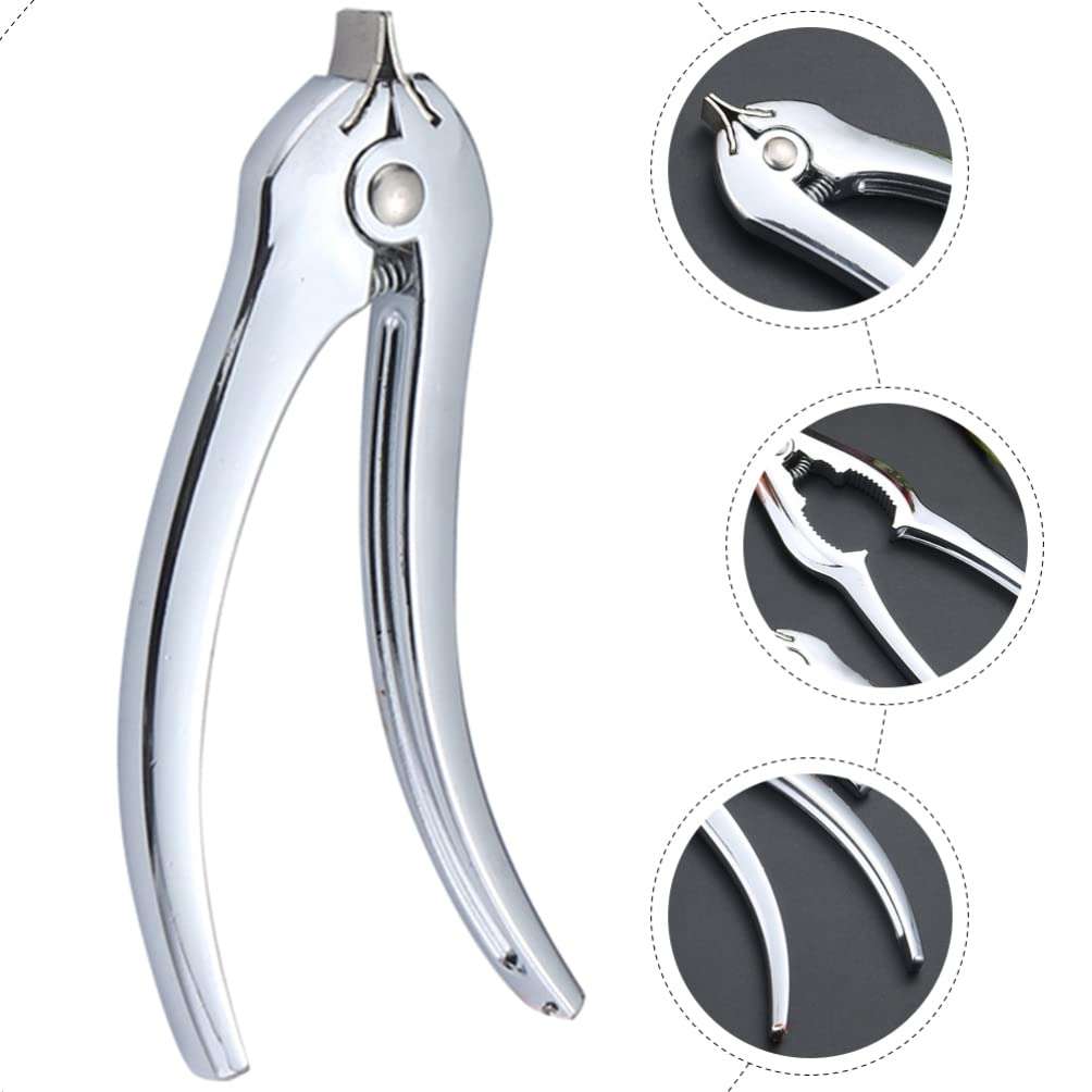 BESTonZON Oyster Sheller Oyster Clam Opener Blood Clam Clip Seafood Clamp Oyster Shucker Machine Stainless Steel Grillable Oyster Shucker Tool Kitchen Gadget for Hotel Family Buffet 3