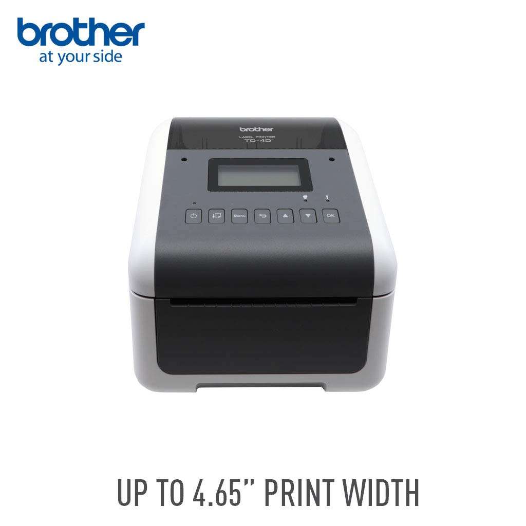 Brother TD-4550DNWB 4-inch Thermal Desktop Barcode and Label Printer, for Labels, Barcodes, Receipts and Tags, 300 dpi, 6 IPS, Standard USB and Serial, Ethernet LAN, Built-in Wi-Fi and Bluetooth,White 2