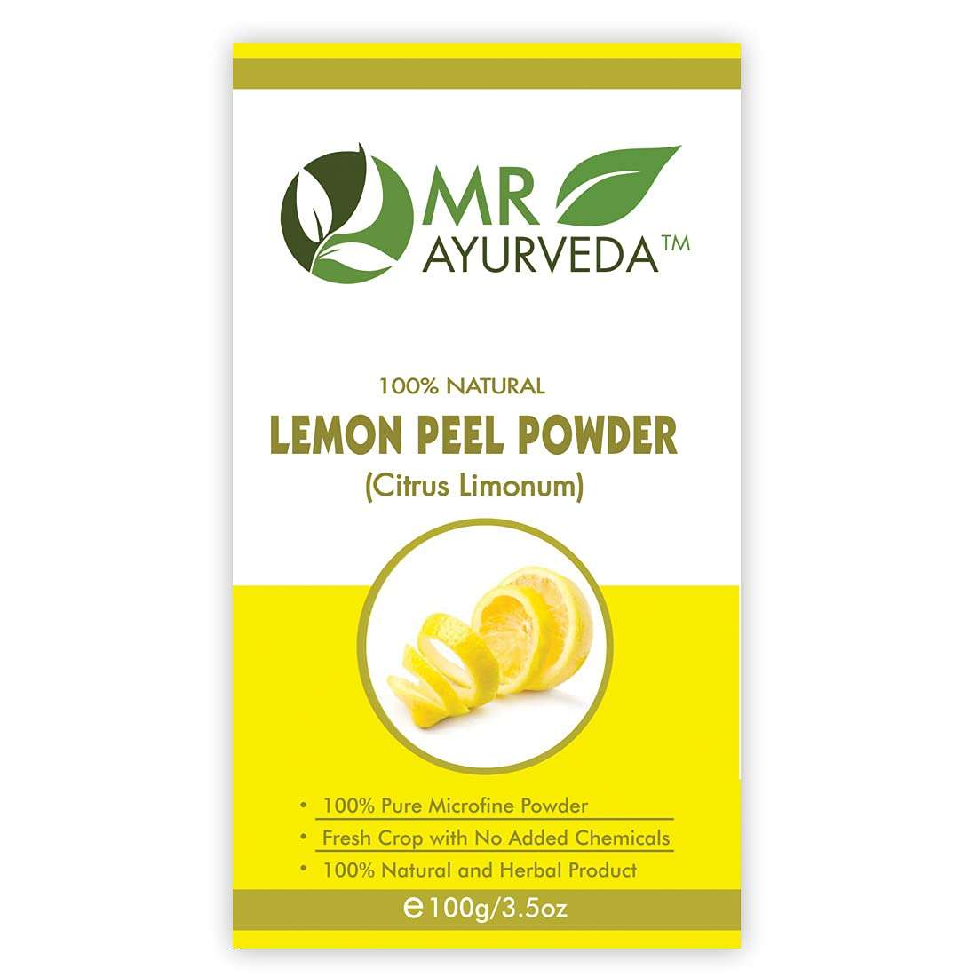MR Ayurveda 100% Natural Kaolin Clay Powder & Lemon Peel Powder - Combo Pack (100 Grams Each) 4