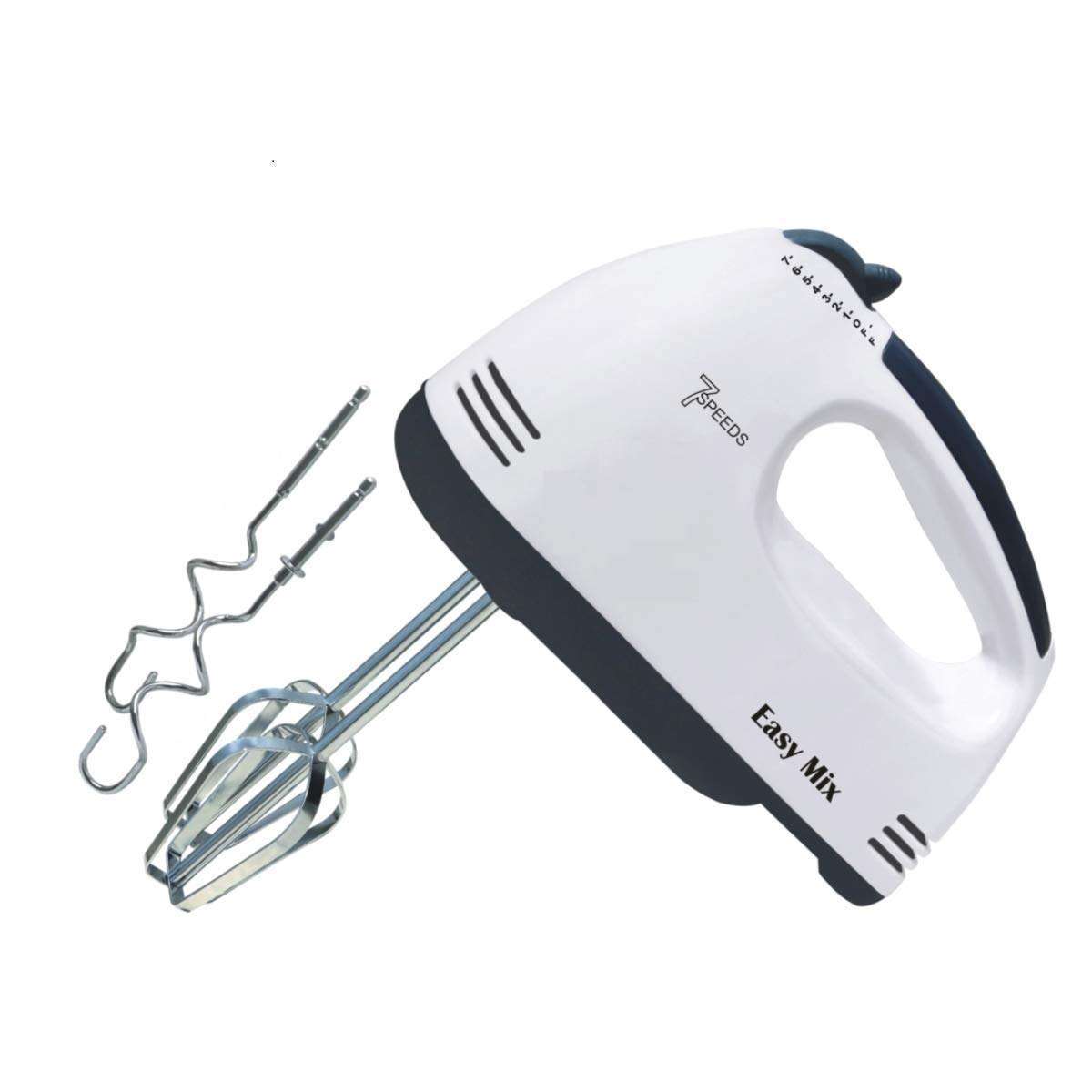 DONDA High Speed Hand Blender Hand Mixer for for Cake Making and Whipping Cream with 7 Speed Control | Electric Egg Beater (260 W) (White) 5