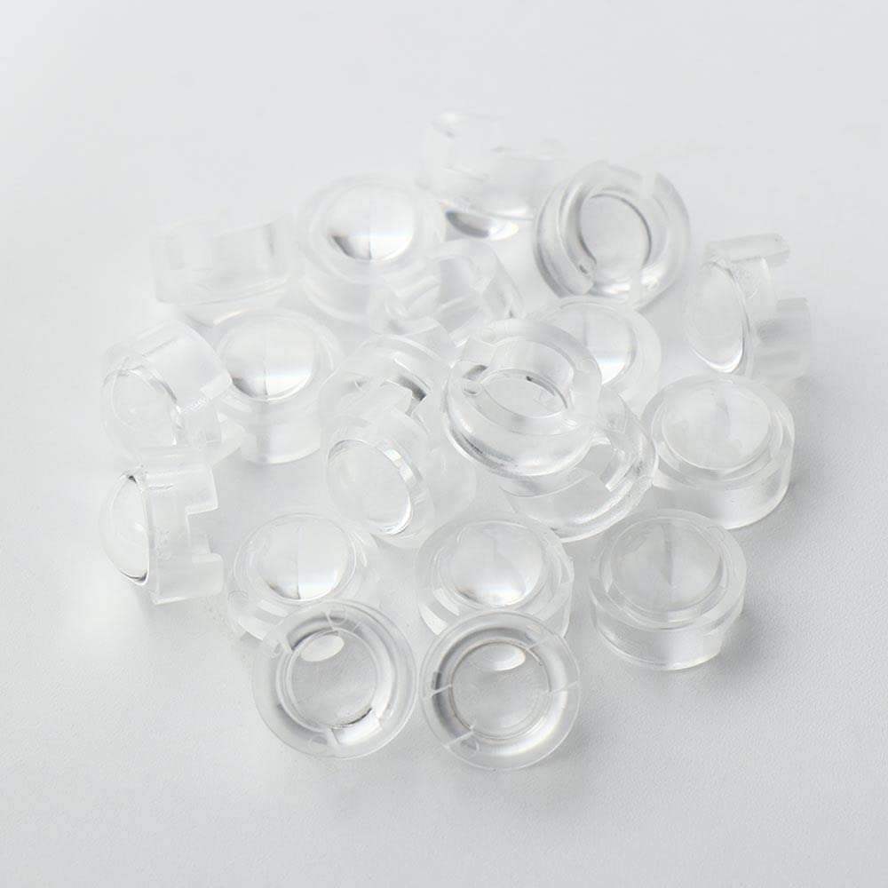 MinLia 10 Pcs LED Light 1W 3W 13mm Lens for IR CCTV Collimator Lens Reflector Acrylic Lens with Holder Reflector Collimator(45 Degree) 4