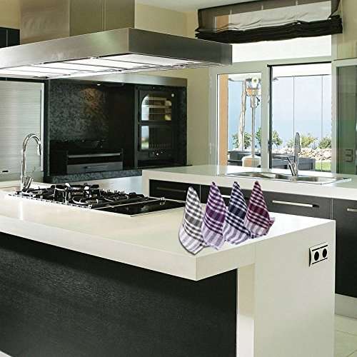 Expeditious® Cotton Bath Checks Towels Set of 4 (Thin Fabric, Fast Dry, Easy Carry) Indian Super Checked Multi Colored Kitchen Towels, Kitchen Wipe Towel Set of 4(Multicolor) 3