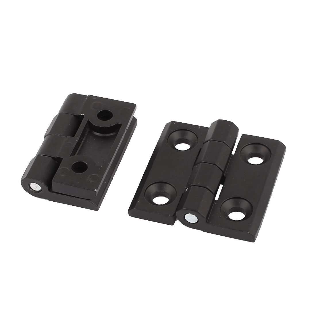 Aexit Home Door Door Hardware & Locks Aluminum Butt Ball Bearing Hinge Black Hinges 50x50mm 2pcs