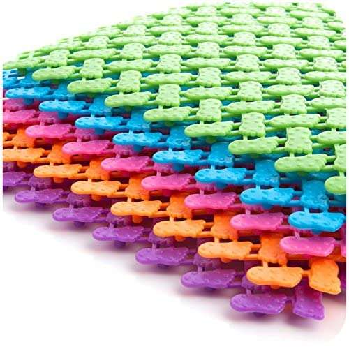 WorldCare® Blue : Fashion Big Feet Slip Kitchen Bathroom Bathroom Shower Riser Mats K2960 3