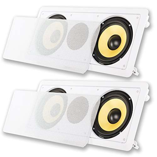 Acoustic Audio HD6c in-Wall Dual 6.5" Speakers Home Theater Surround Sound 2 Speaker Set
