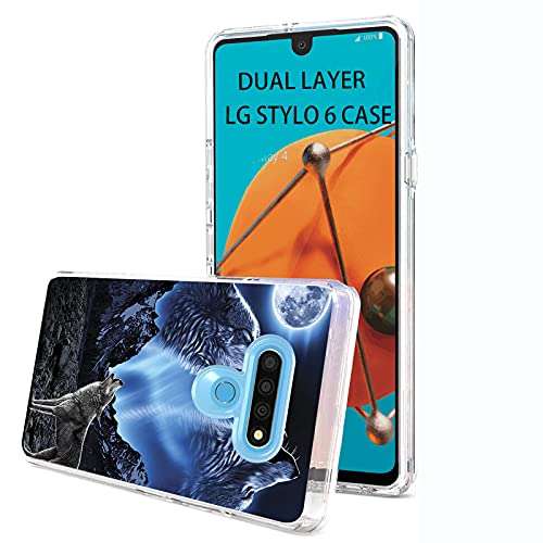 ANGIEHAIE Case for LG Stylo 6 Phone Cases - LG K71 Stylus/LM-Q730 Heavy Duty Slim Clear Case for LG Stylo 6 Dual Layer Shockproof Cell Phone Cover 1