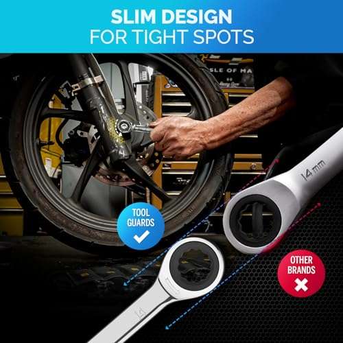 TOOLGUARDS Ratcheting Wrench Set Ratcheting Wrench Set With ToolRoll - Multiple Sizes- 100% Lifetime Satisfaction Guarantee 3