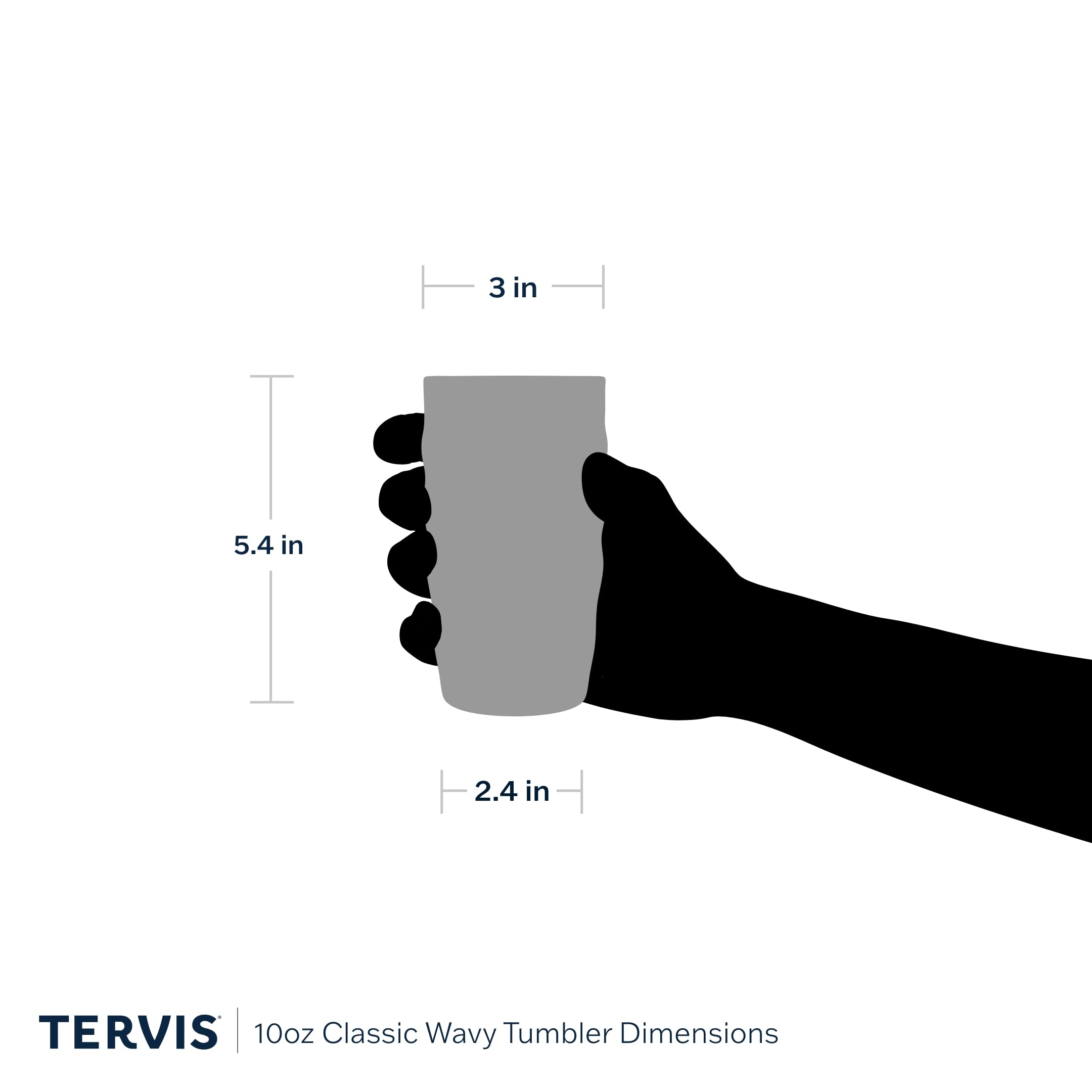 Tervis NFL Arizona Cardinals - All Over Made in USA Double Walled Insulated Tumbler Travel Cup Keeps Drinks Cold & Hot, 10oz Wavy, Classic 6