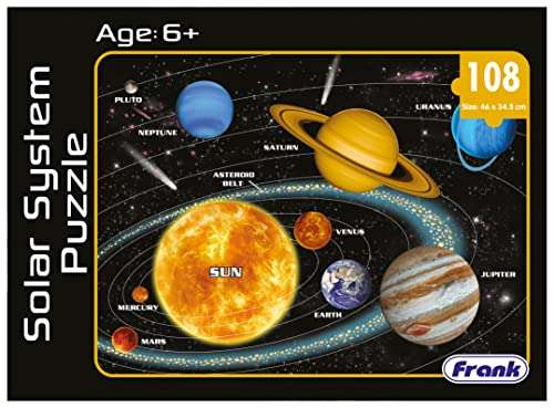 Frank Solar System Outer Space Puzzle for 6 Year Old Kids and above & Disney Princess Snow White and The Seven Dwarfs 250 Pieces Jigsaw Puzzle for Kids for Age 8 Years Old and above 2