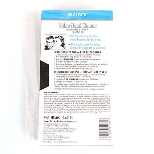 SONY VHS / S-VHS Video Head Cleaner 2