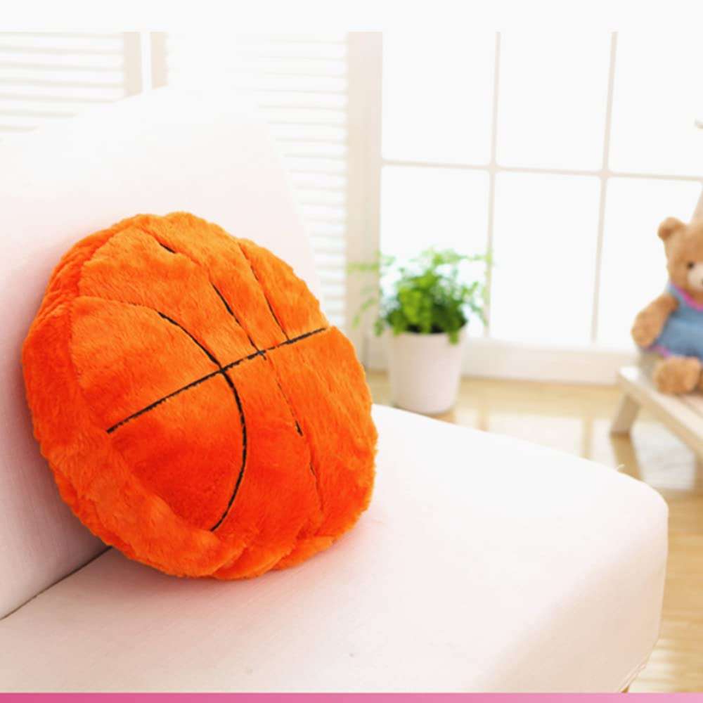 XIYUAN 18 inch Baseball Plush Pillow Soft Fluffy Stuffed Baseball Plush Toy Pillows Durable Sport Baseball Plush Toys Basketball Football Creative Room Decorations Party Gift for Kids 6