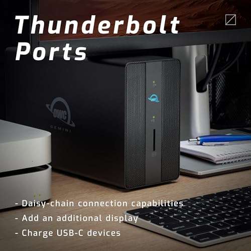 OWC Gemini 16TB Thunderbolt 3 Dock and Dual-Drive RAID Solution 6