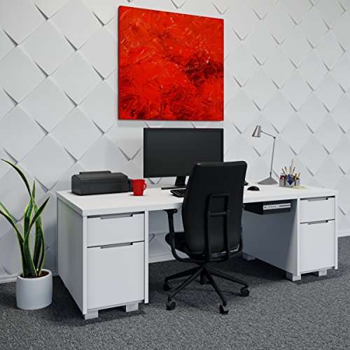 Oeveo Under Desk PC Mount UCM-444 — Made in USA, Heavy-Duty Electronics Support Bracket | Small Form Factor Computers, PC, CPU, Gaming Consoles | Black Powder Coated Steel — 14W x 4H x 11D (1 Pack) 4