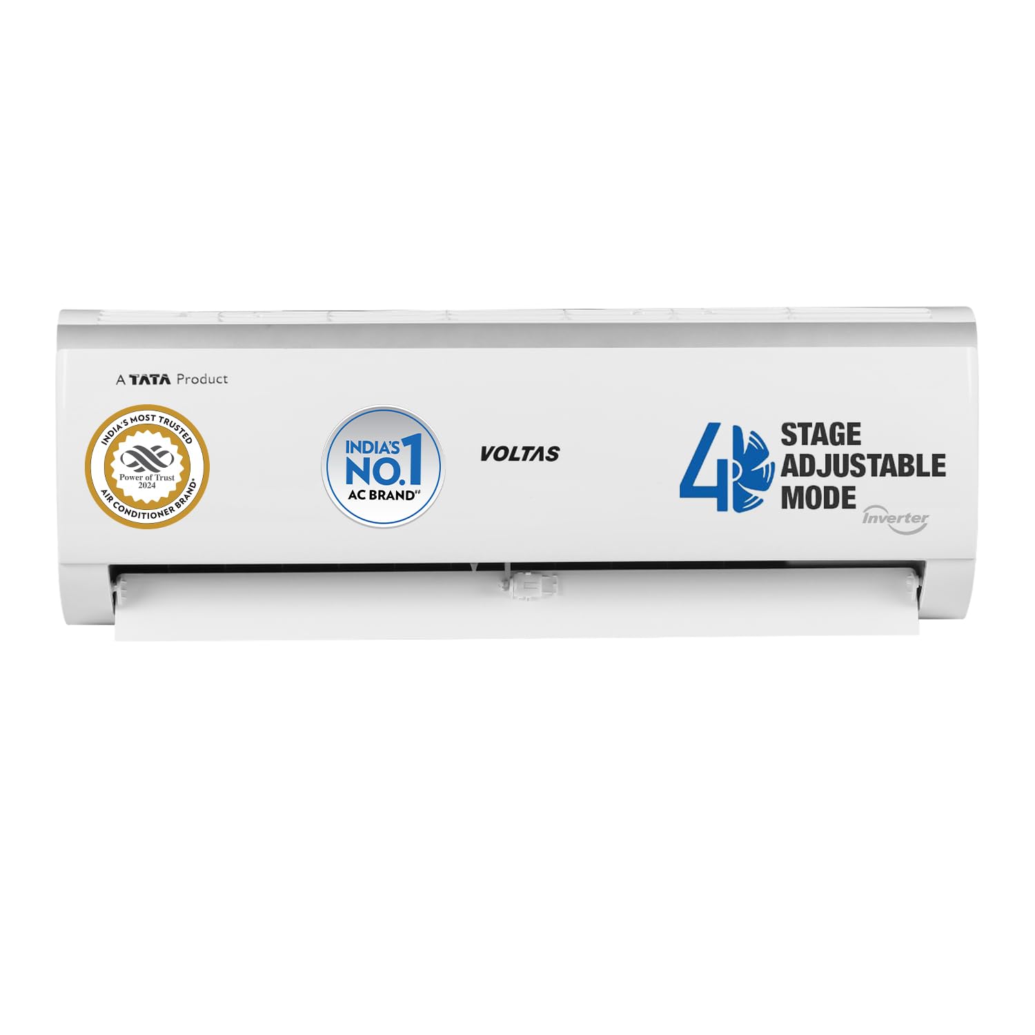 Voltas 1 ton 3 Star Inverter Split AC (Copper, 4-in-1 Adjustable Mode, Anti-dust Filter, 2024 Model, 123V CAE, White) 1