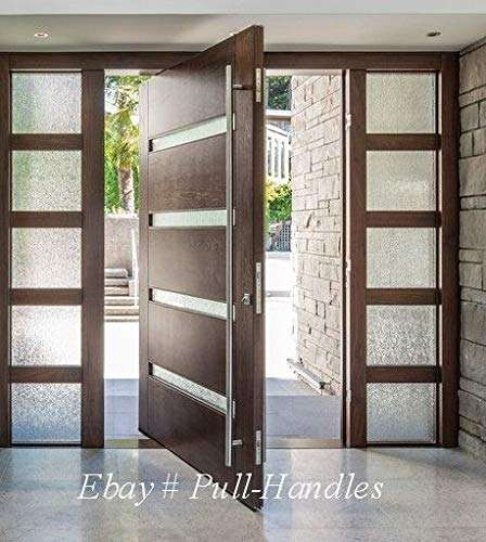 Modern Brushed Stainless Steel Sus304 Entrance Entry Commercial Office Store Front Door Handlesets Door Pull Push Handles Double-Sided (48 Inches /1200x32mm) 2