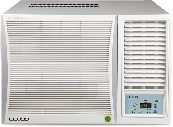 Lloyd 1.5 Ton 5 Star Window AC (100% Copper, 2023 Model, White with Silver Deco Strip, GLW18C5XWGMR)