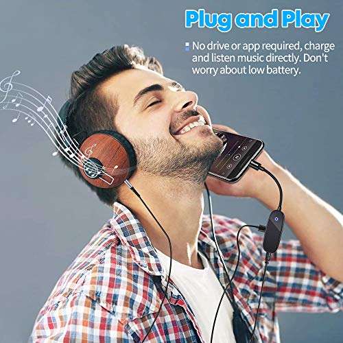 USB C to 3.5mm Headphone and Charger Adapter, Gimama 2-in-1 USB C to Audio Adapter, PD Fast Charging, Hi-Res Sound, Compatible with iPad Pro 2018/2020, Google Pixel 2/3/XL, Galaxy Note10/S20/A60/80/8S 6