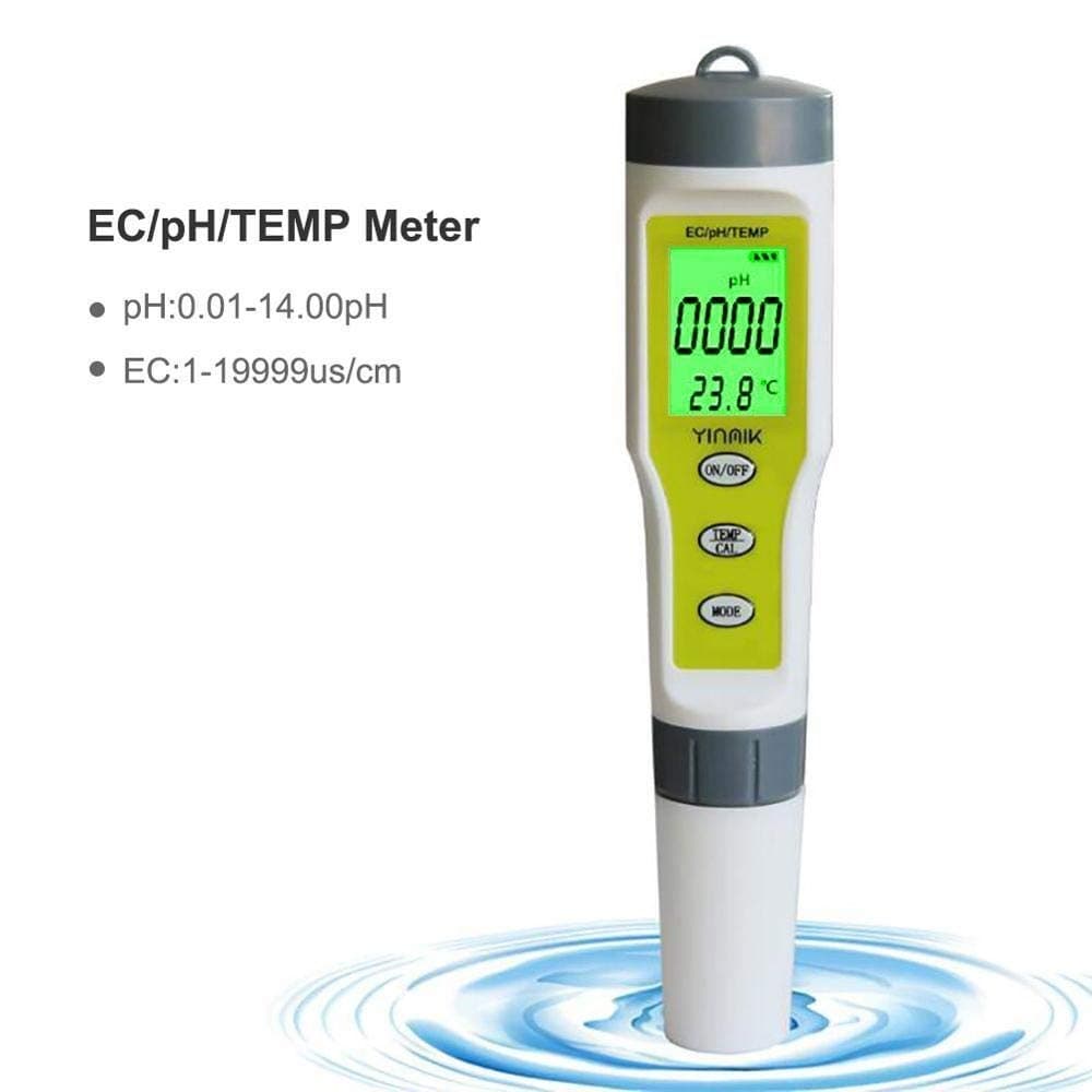 JF-XUAN Water Quality Tester Portable Ph/ec/temp 3 In 1 Test Pen Handheld Ph Value Ph Meter Water Quality Tester For Pool Home Water Quality 2