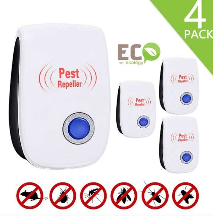 iGADG Ultrasonic Pest Repellent for Mosquitoes, Mice, Ants, Roaches, Spiders, Flies, Bugs - Pack of 4 3